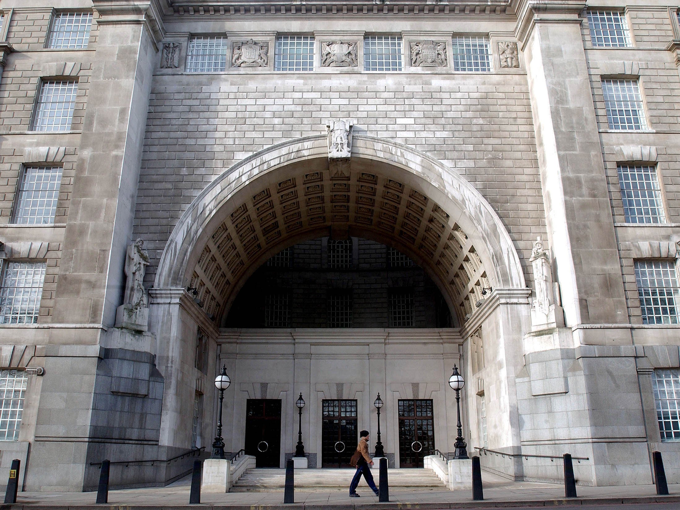 The MI5 headquarters in central London is seen on February 25, 2004