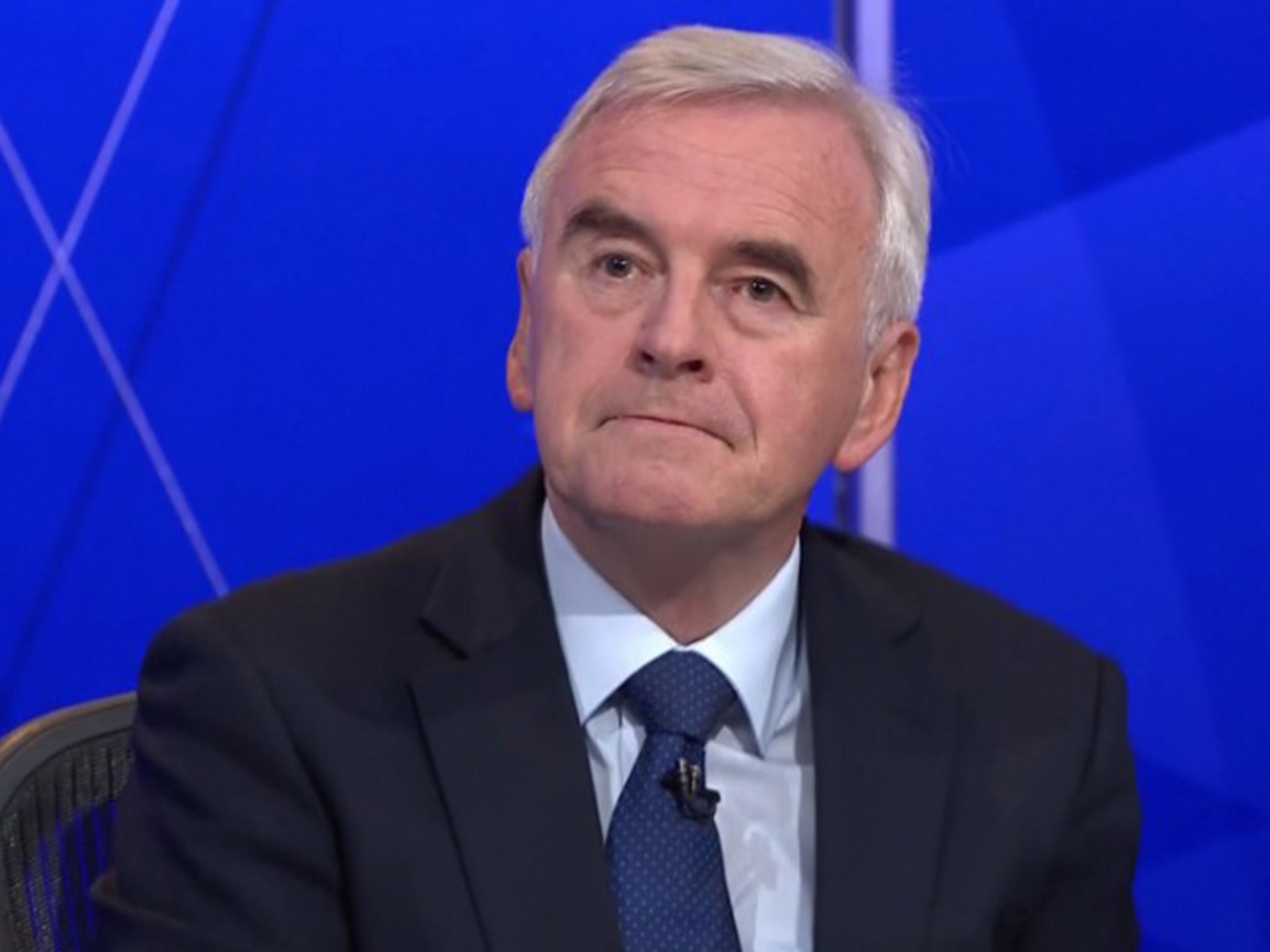 John McDonnell has apologised on BBC’s Question Time for his comments