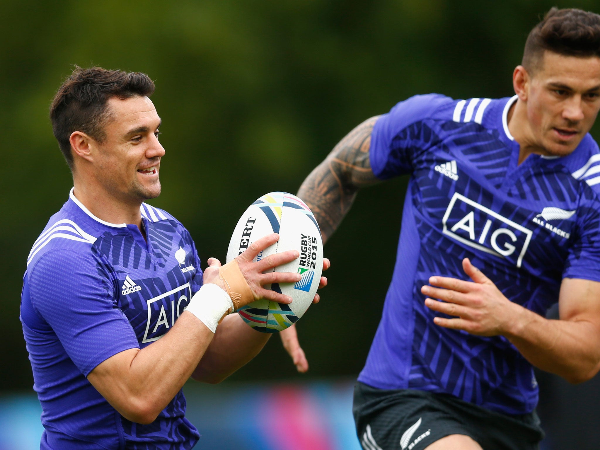 Dan Carter starts at fly-half on Sunday