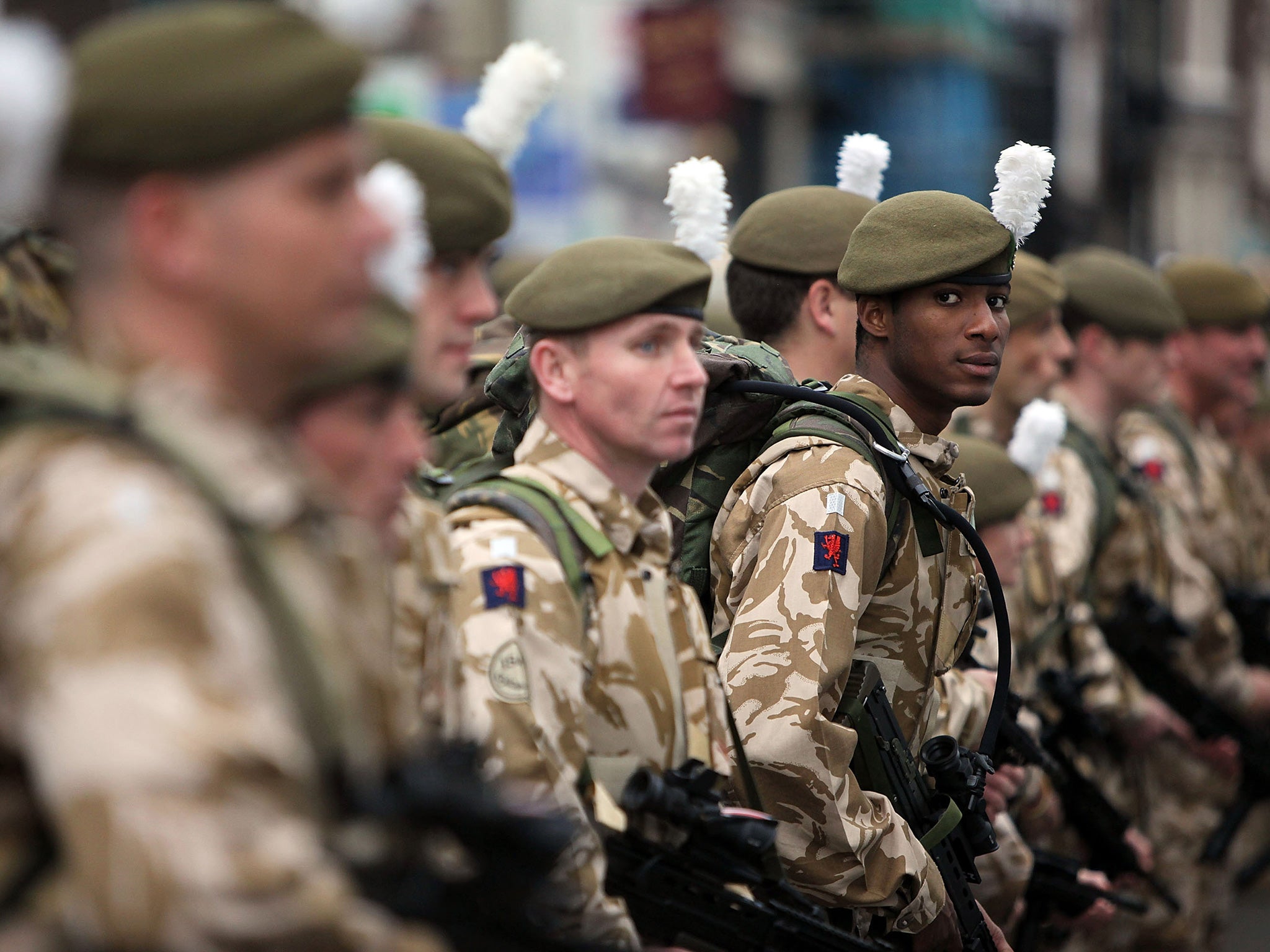 Ethnic minorities make up just 7 per cent of the armed forces