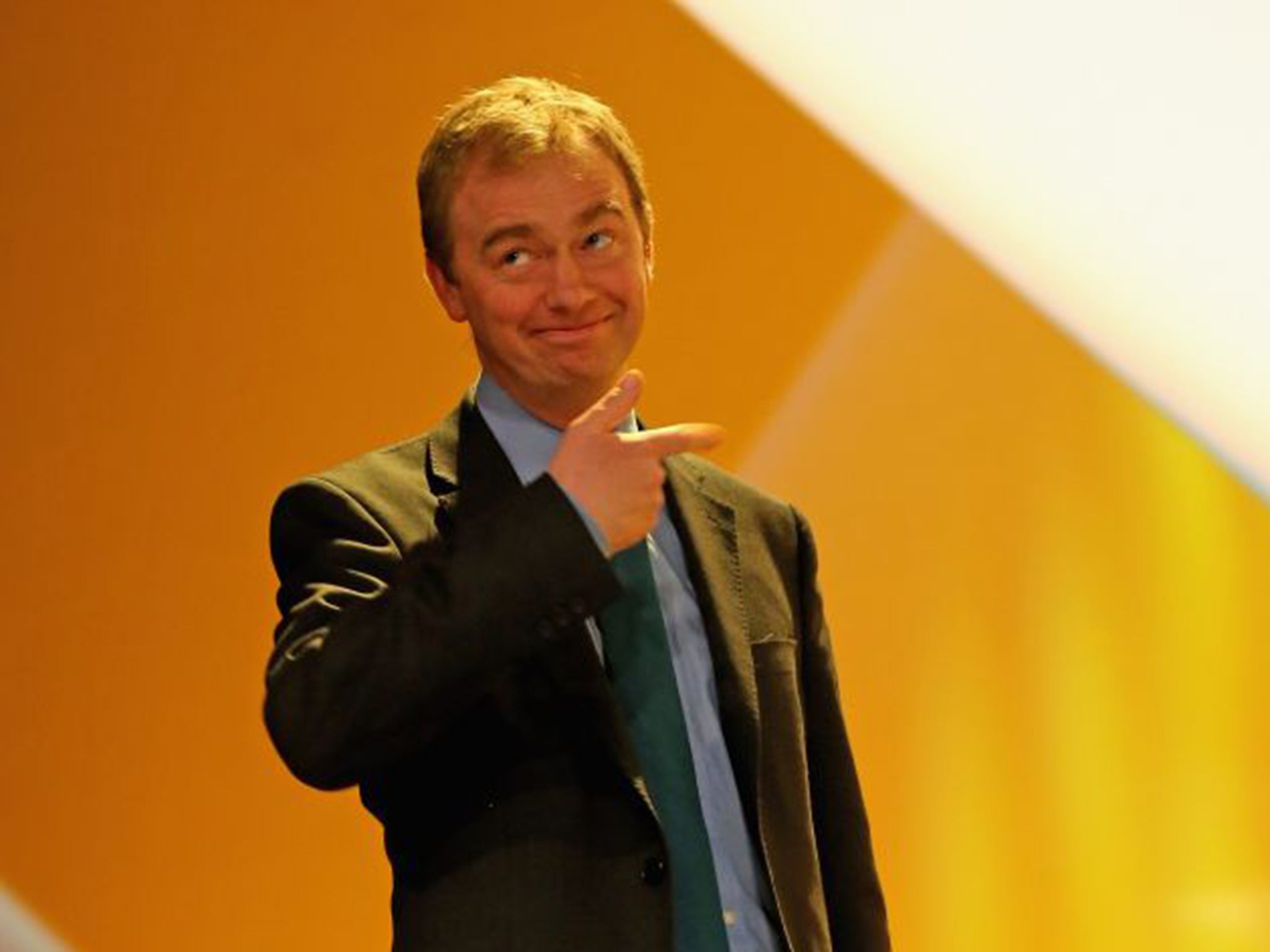 Tim Farron, the new Liberal Democrat leader, took the Prime Minster's joke in good humour