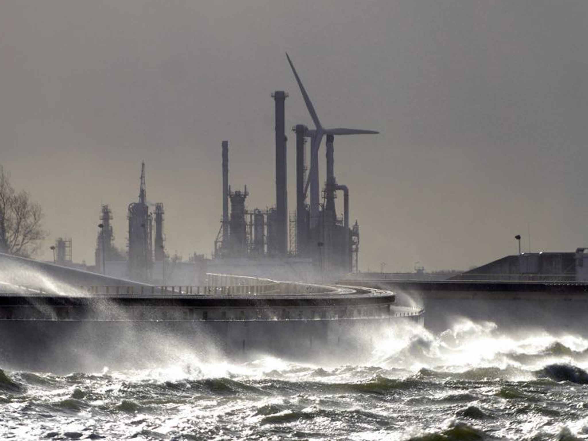 Heavy industry in the Port of Rotterdam