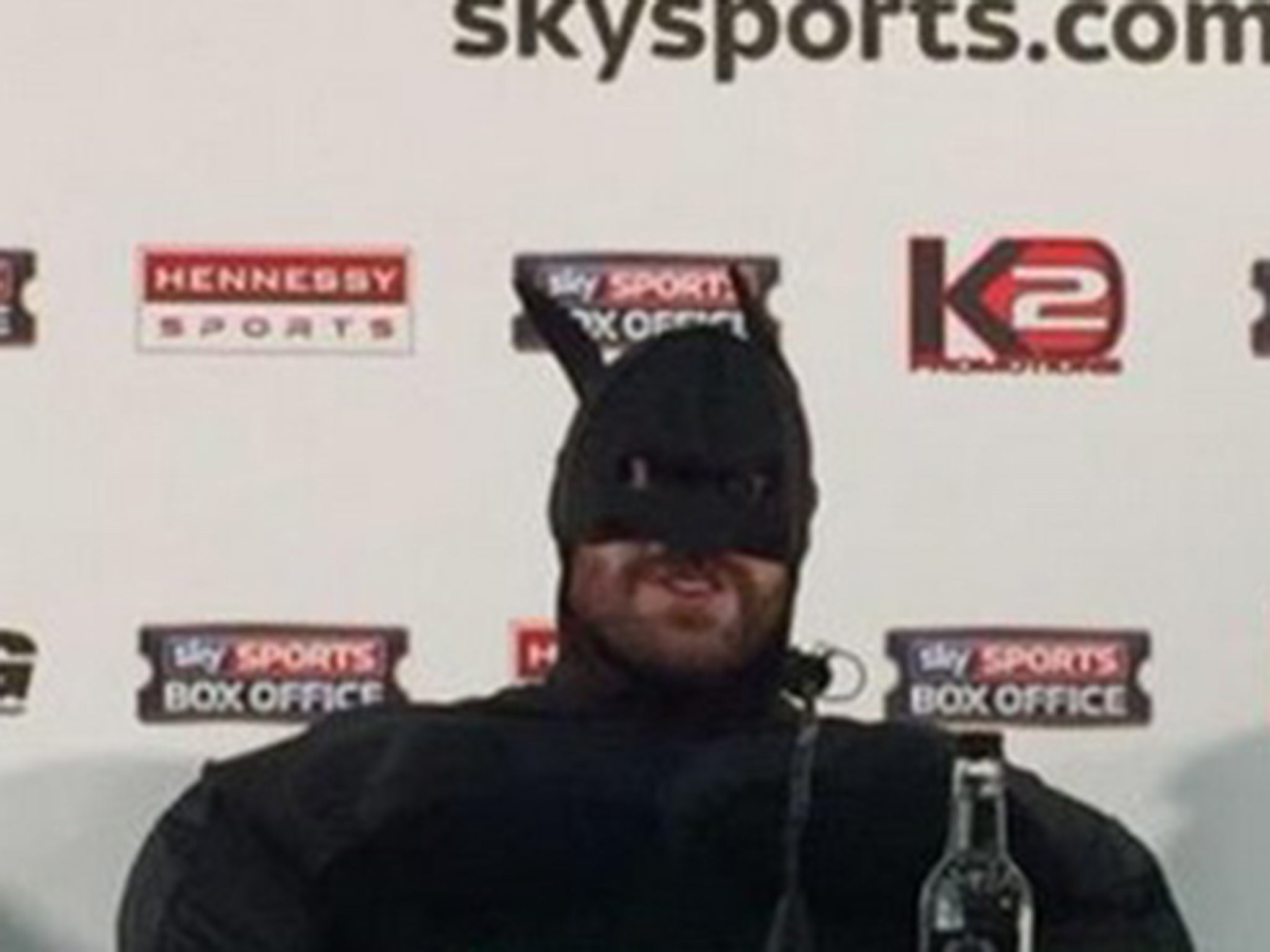 Tyson Fury, or is it Batman?