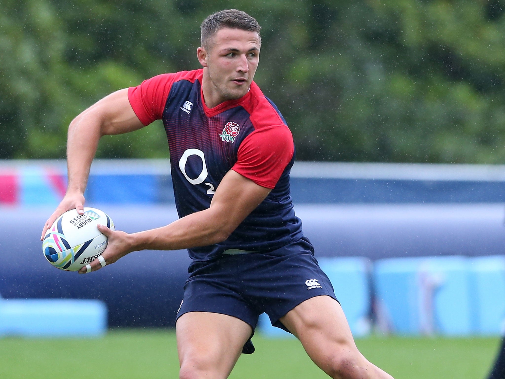 Sam Burgess in training for England