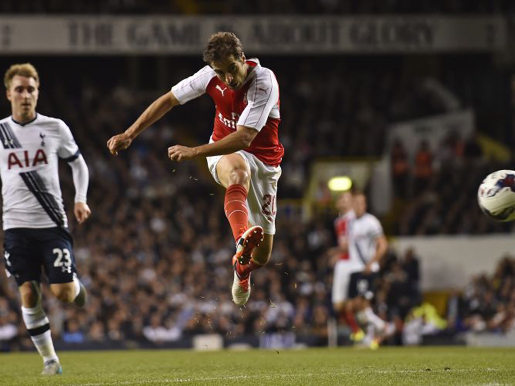 Flamini scored a wonderful volley to win the game