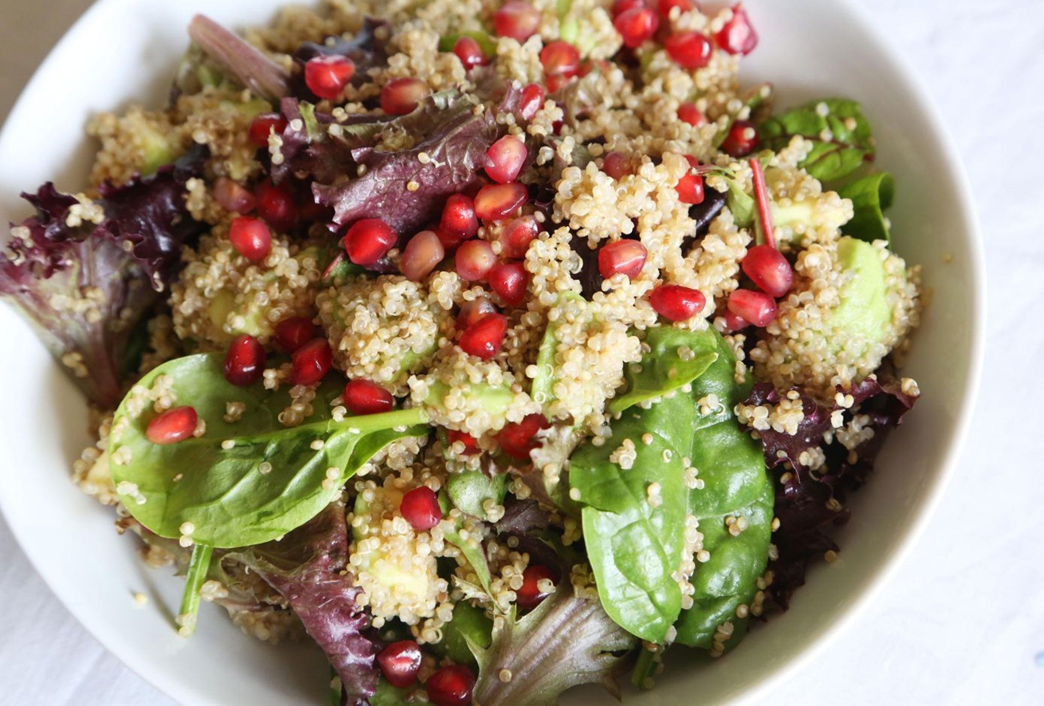 'KEE-nwah' crazy: A salad containing the superfood