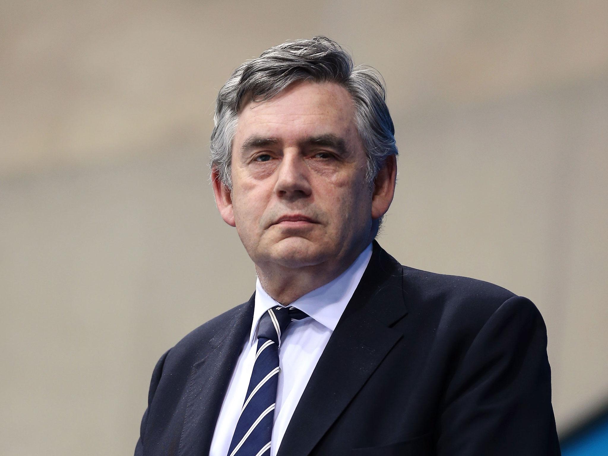 Wooden spoon: Gordon Brown wins an unenviable prize