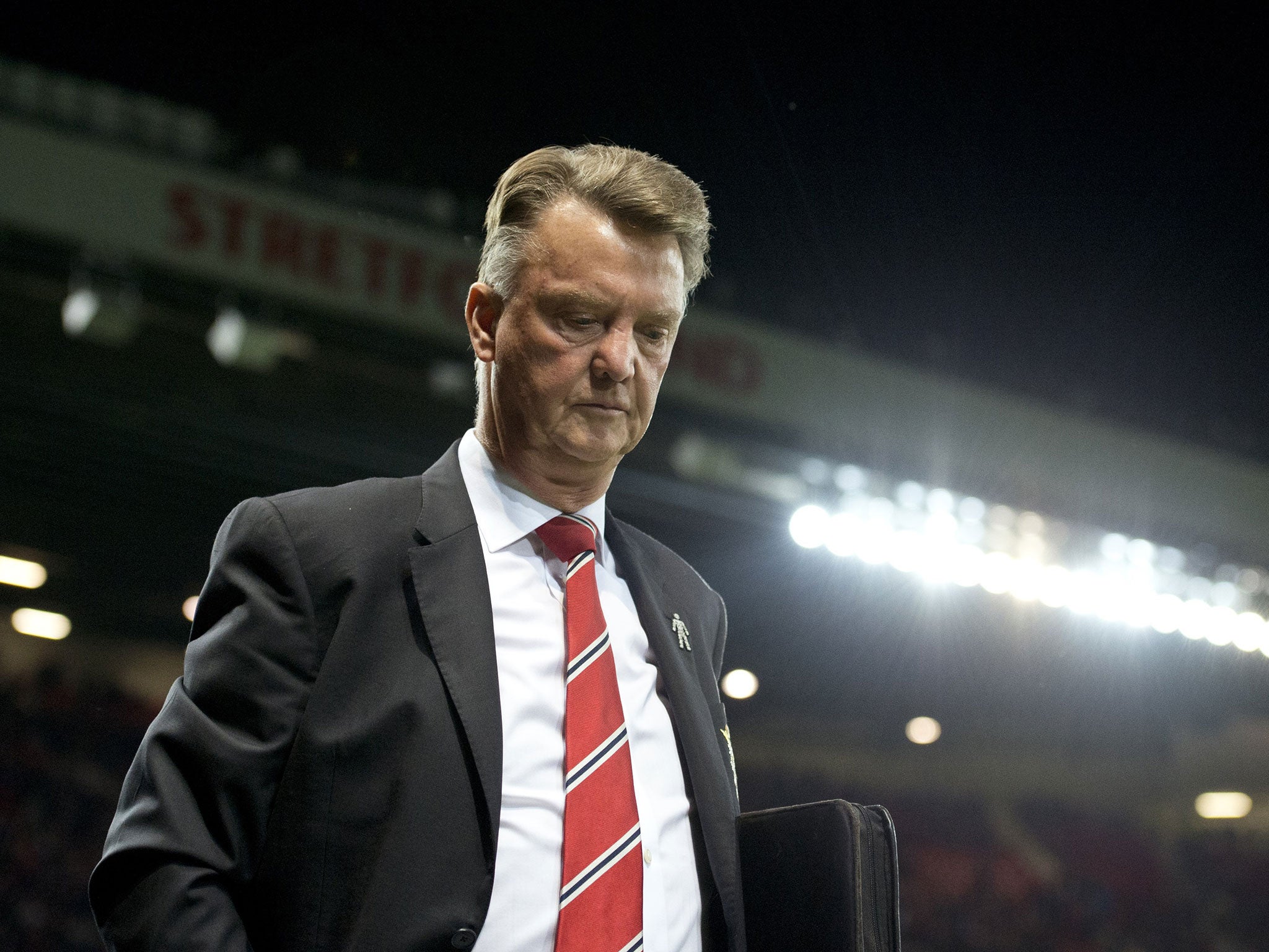 Louis van Gaal leaves Old Trafford