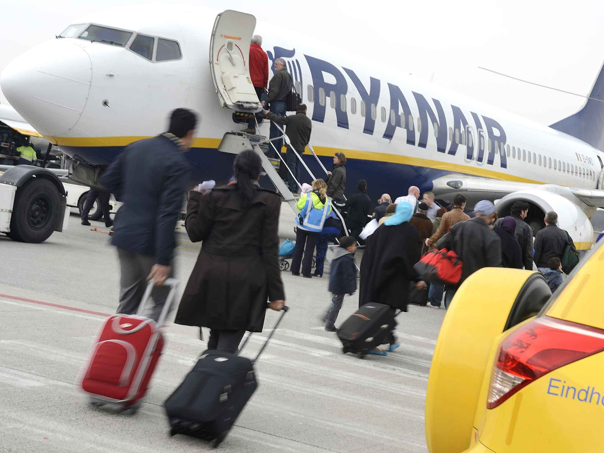 A Ryanair flight