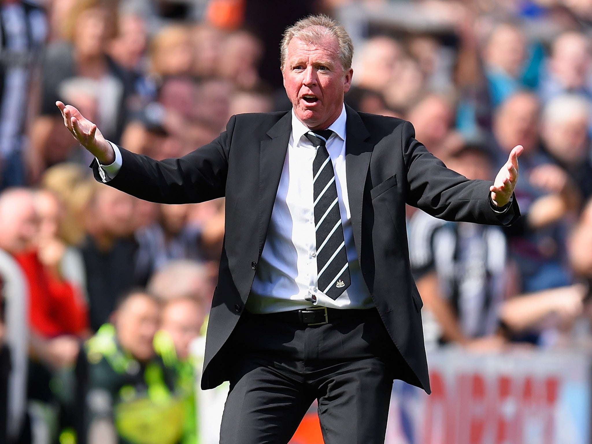 Steve McClaren suffers on the touchline at Newcastle, where player recruitment is largely out of his hands