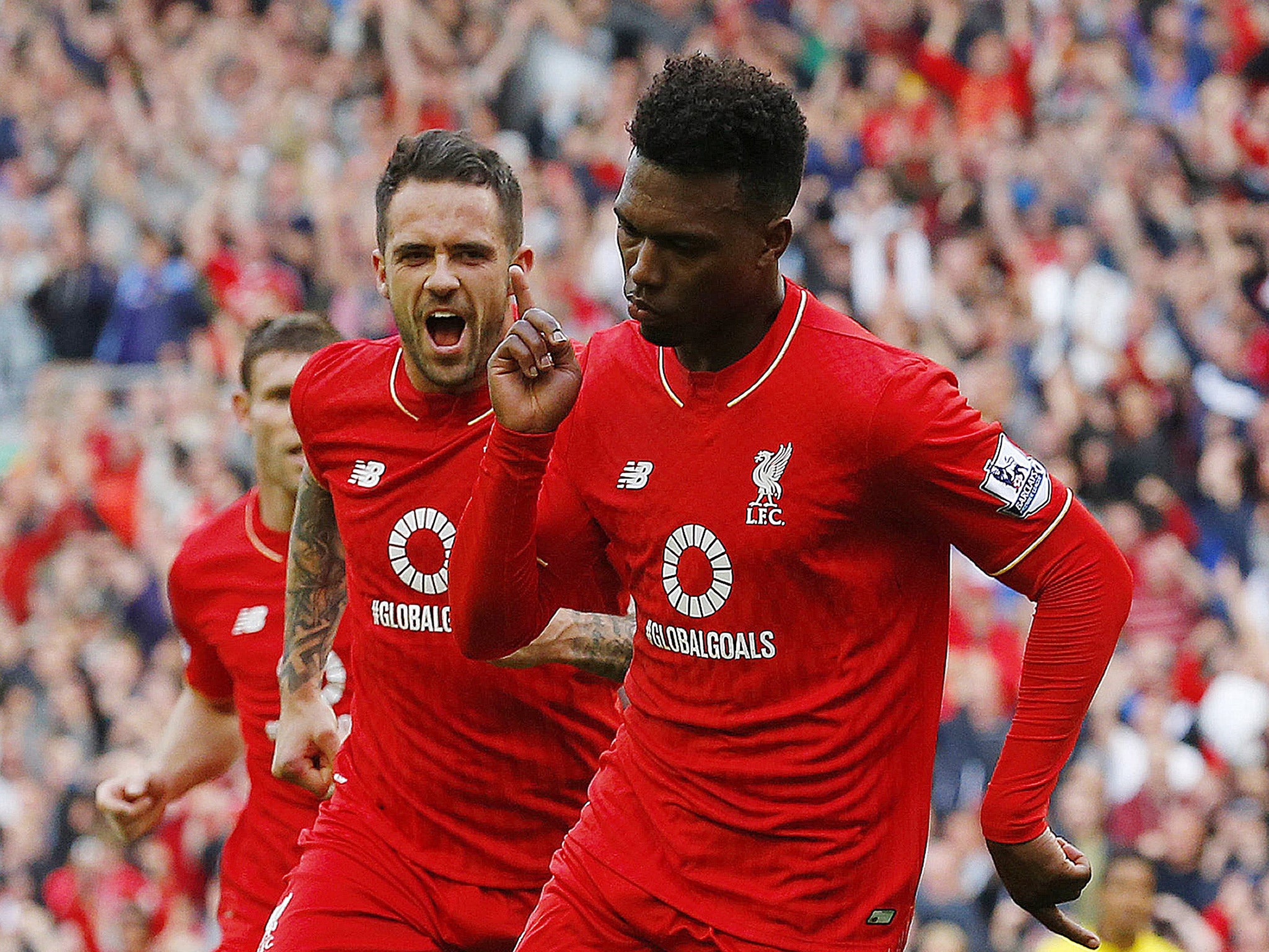 Daniel Sturridge scored twice in the win against Norwich