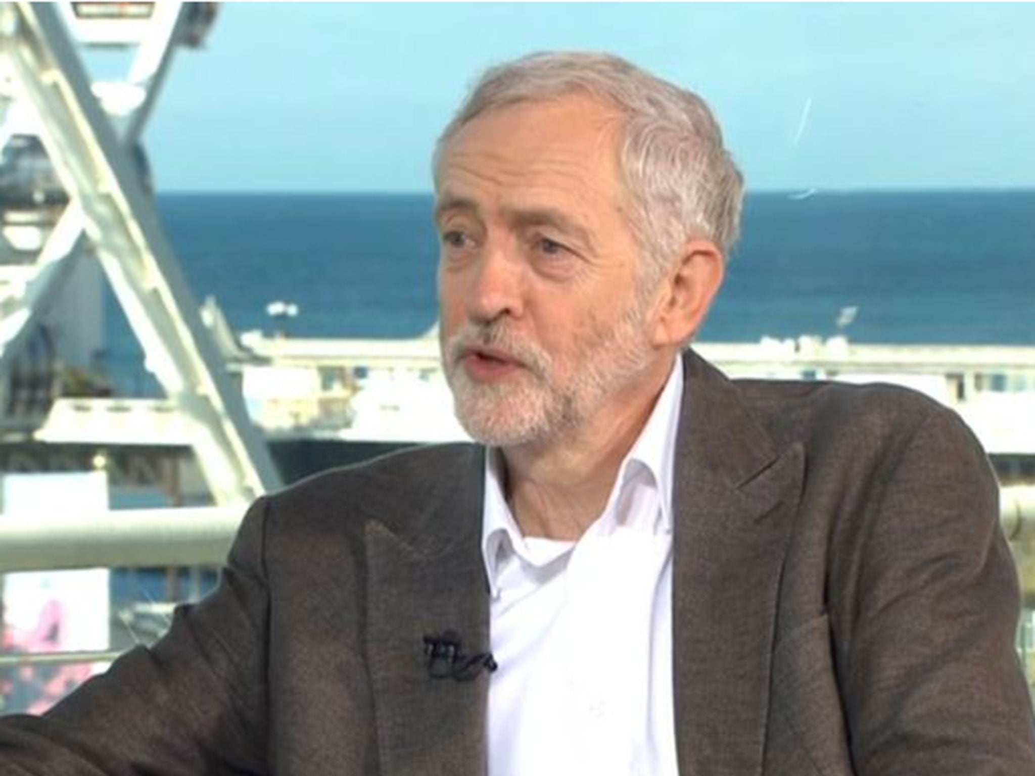 Jeremy Corbyn speaks to the Andrew Marr Show