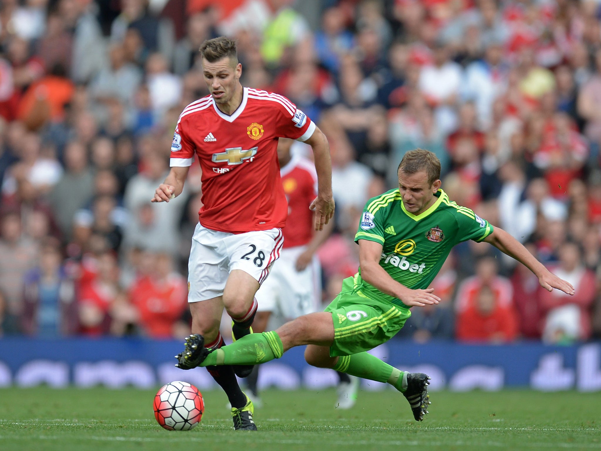 Manchester United midfielder Morgan Schneiderlin