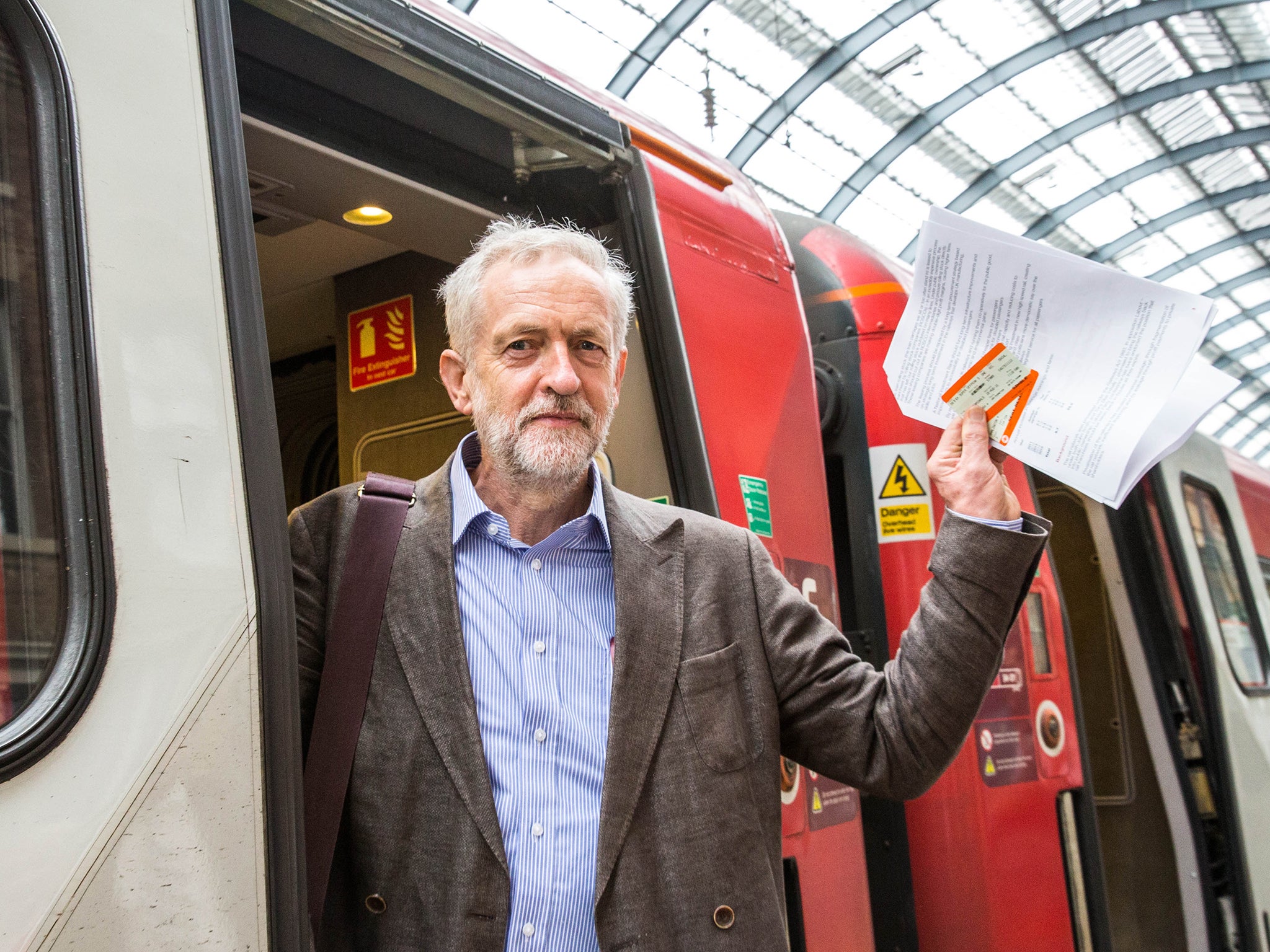 &#13;
Jeremy Corbyn's plans for a “People’s Railway” would lead to a third of franchises being brought under public ownership by 2025 if he became prime minister in 2020 &#13;