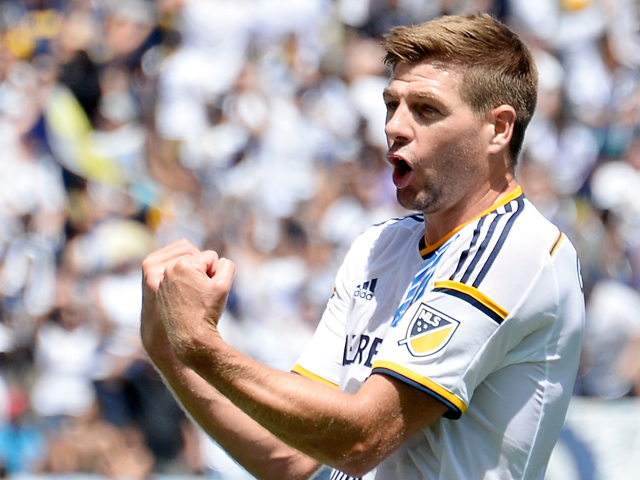 Steven Gerrard in action for LA Galaxy