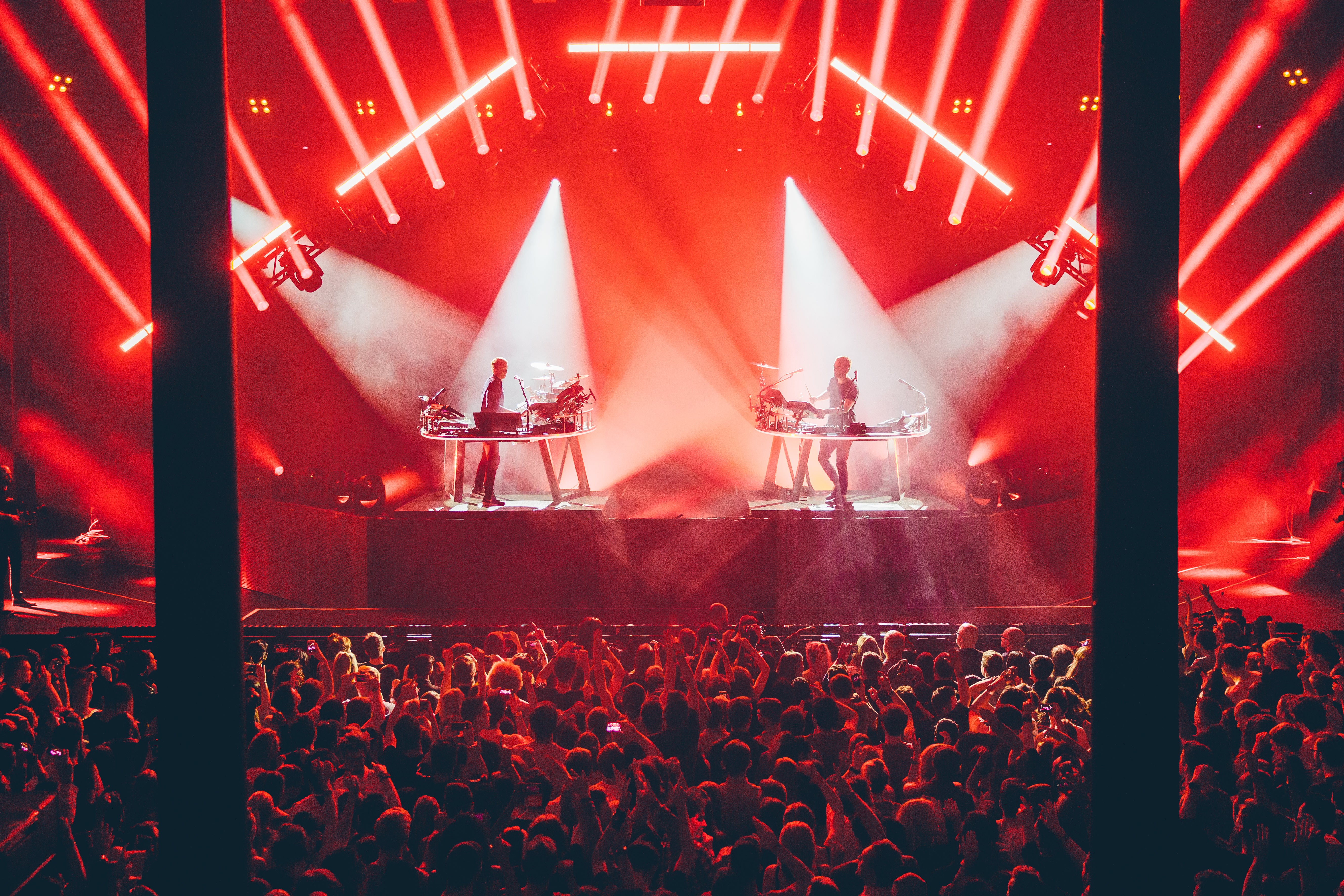 Electro duo Disclosure perform at the Apple Music Festival on Friday 25 September