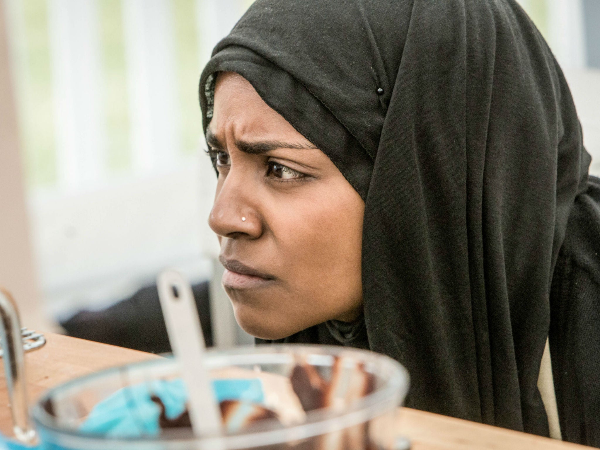Nadiya Hussain competes in The Great British Bake Off 2015