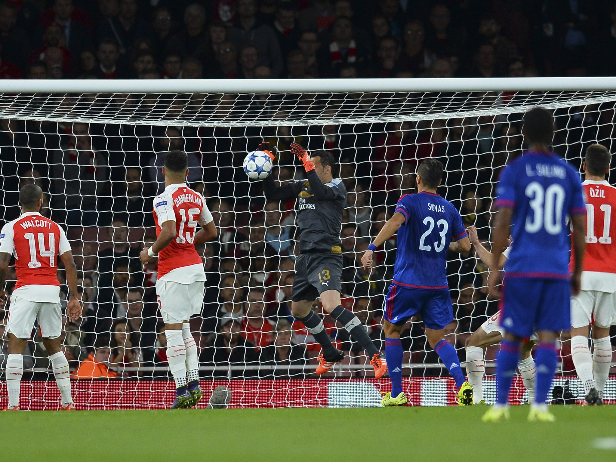 David Ospina's error made it 2-1 to Olympiakos