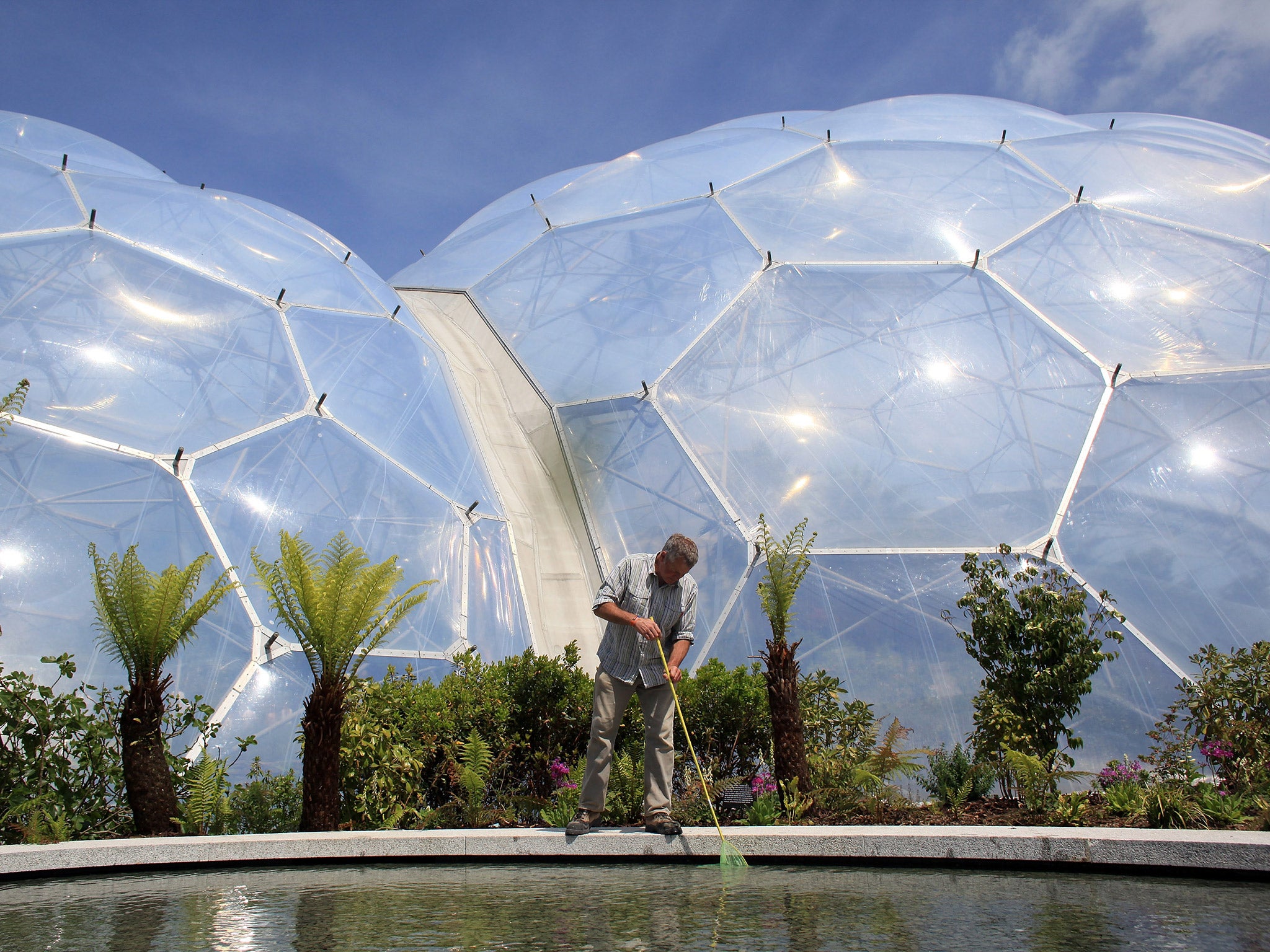 The Eden Project near St Austell, Cornwall