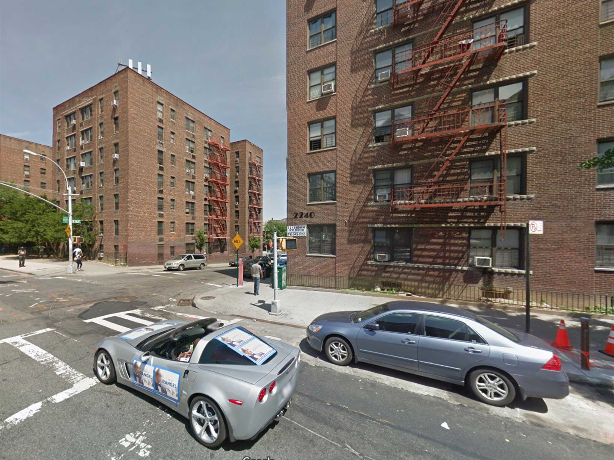 Authorities were alerted after neighbours in the Bronx street reported seeing an infant falling from a window