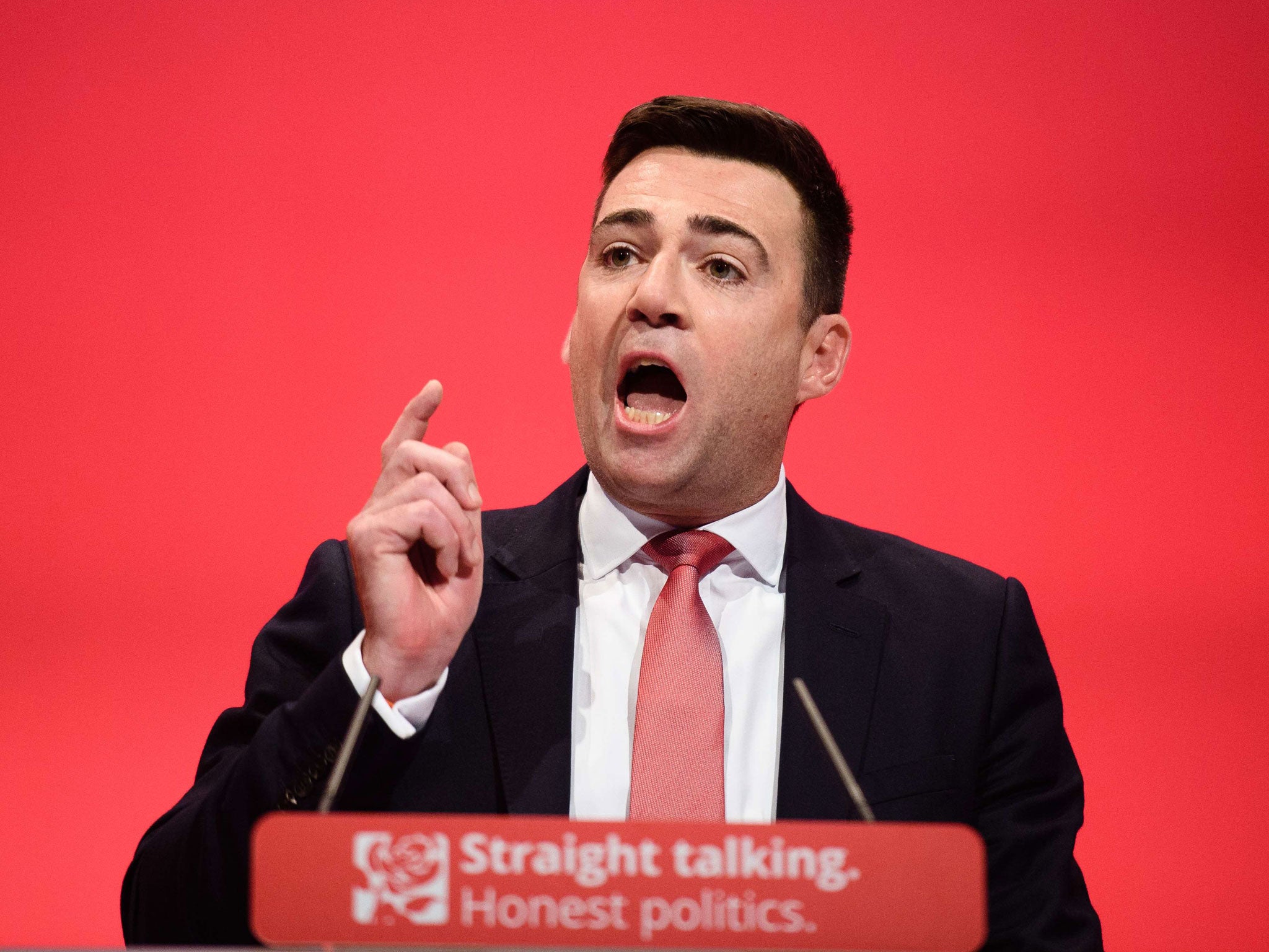 Labour’s Shadow Home Secretary Andy Burnham