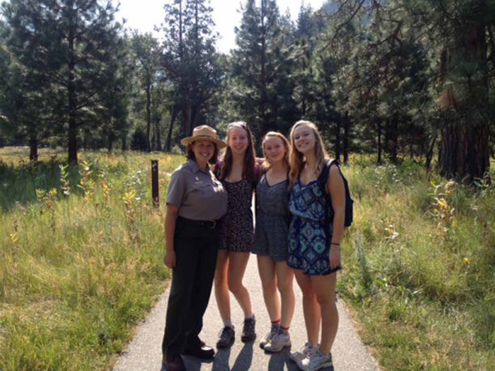 James's daughters and ranger Ashley Mayer