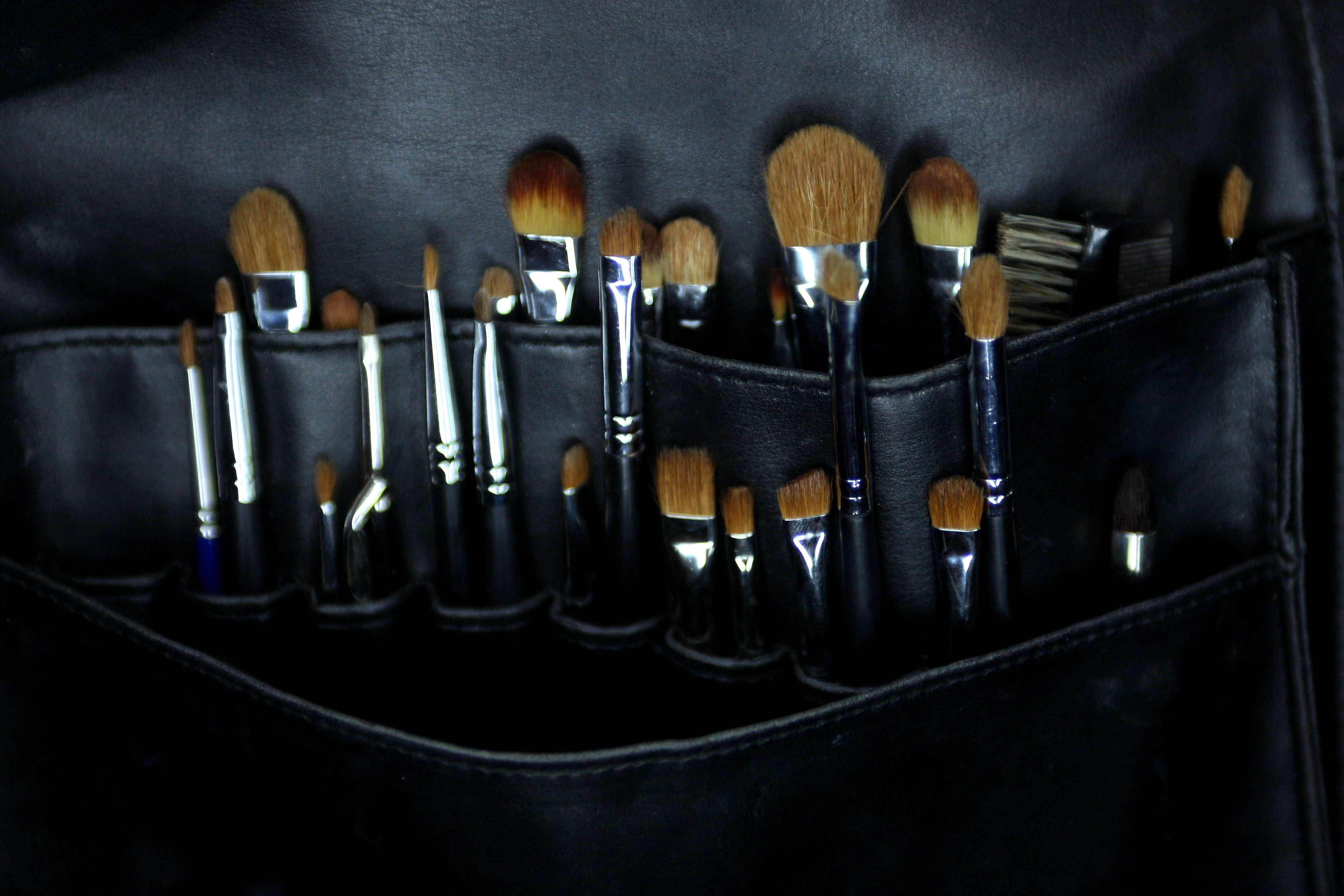 If not cleaned regularly, bacteria can build up in make-up brushes