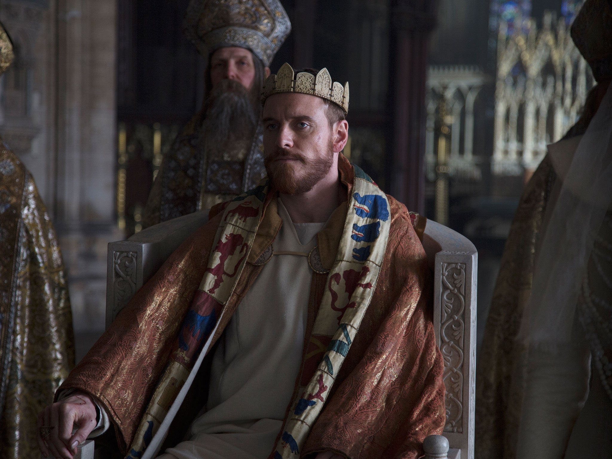 Crown of gory: Michael Fassbender stars in Justin Kurzel’s bloody, bold and resolutely bleak adaptation of ‘Macbeth’