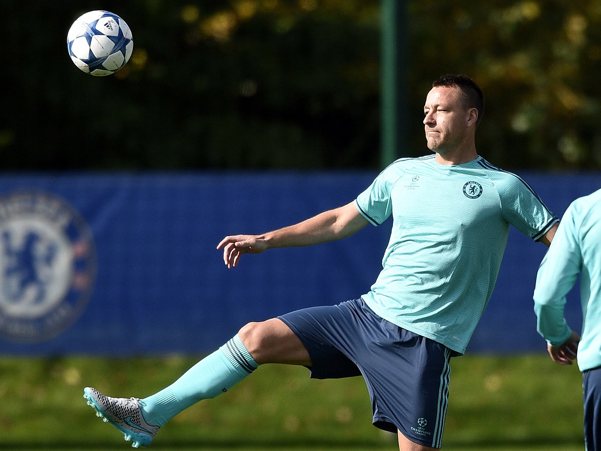 Terry, above, has not started in the Premier League for Chelsea since the 3-1 defeat to Everton