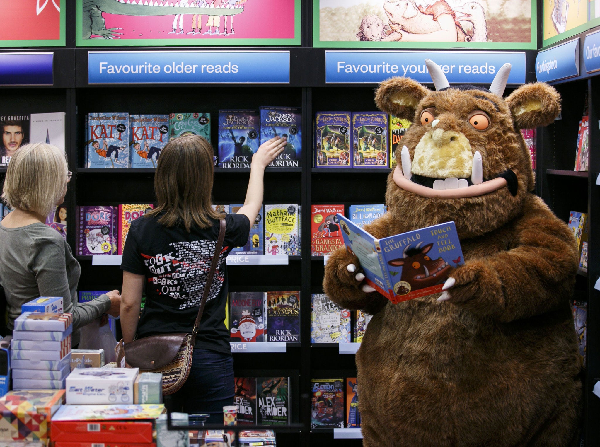 The Gruffalo makes an appearance at Bluewater shopping centre