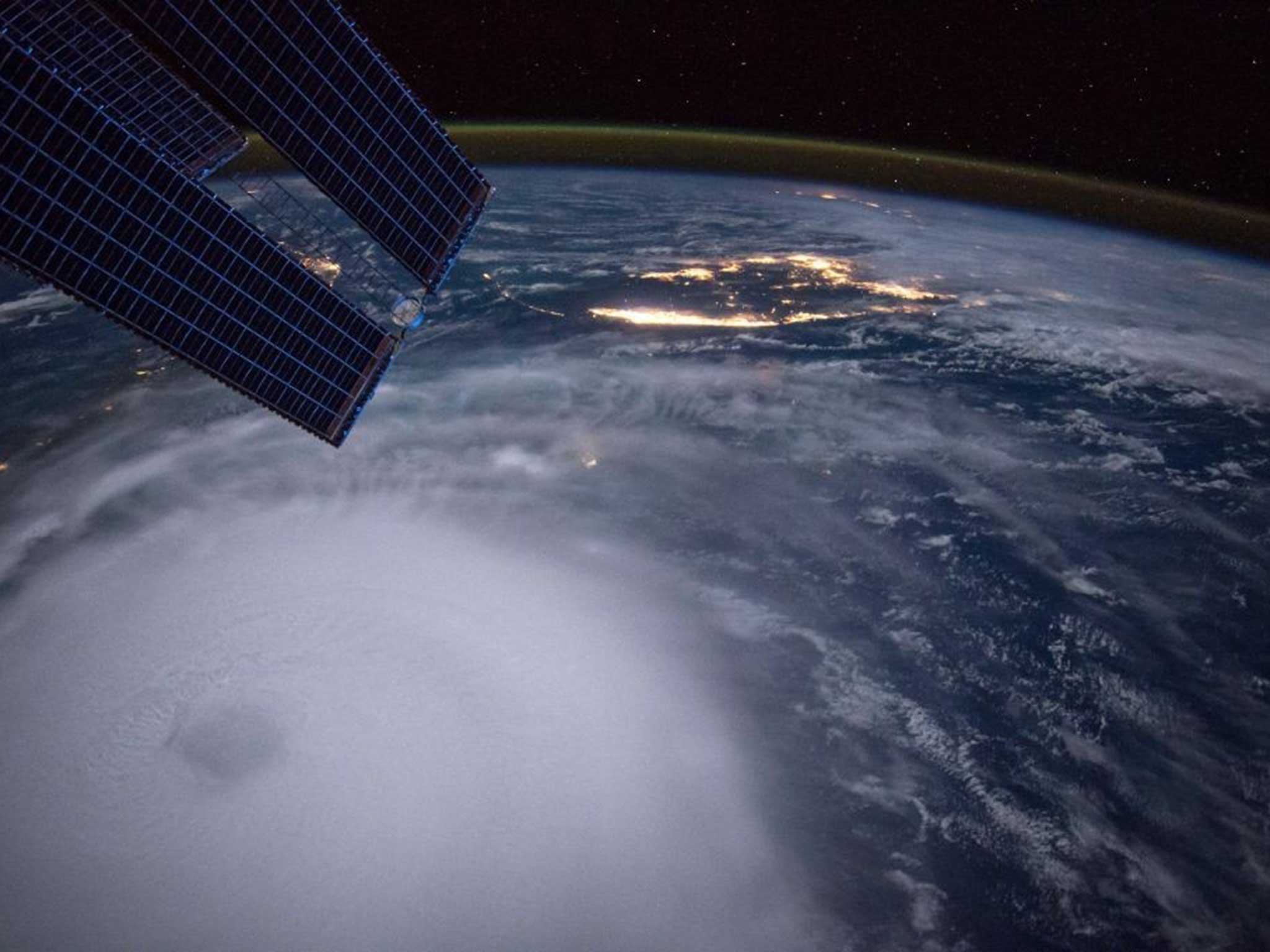 A Nasa shot of the storm