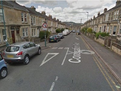 The bus came nose to nose with the a Volkswagen Lupo on Coronation Avenue, Bath