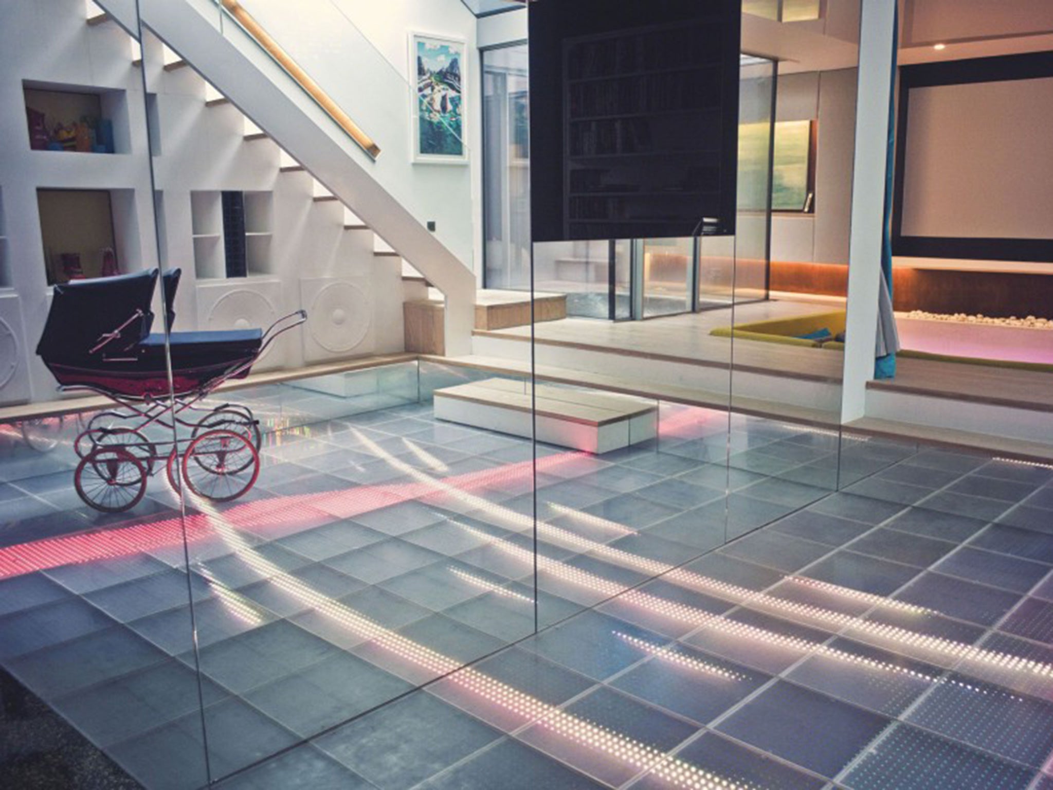 An example of a ‘mega-basement', this west London mews house featured in Grand Designs on Channel 4 TV