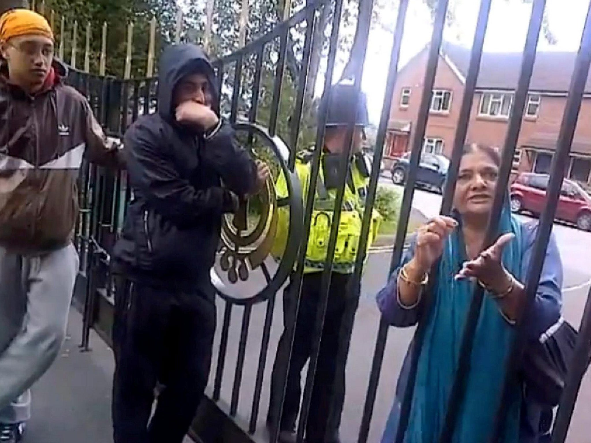 A wedding party is refused entry to a Sikh temple in Swindon in 2012