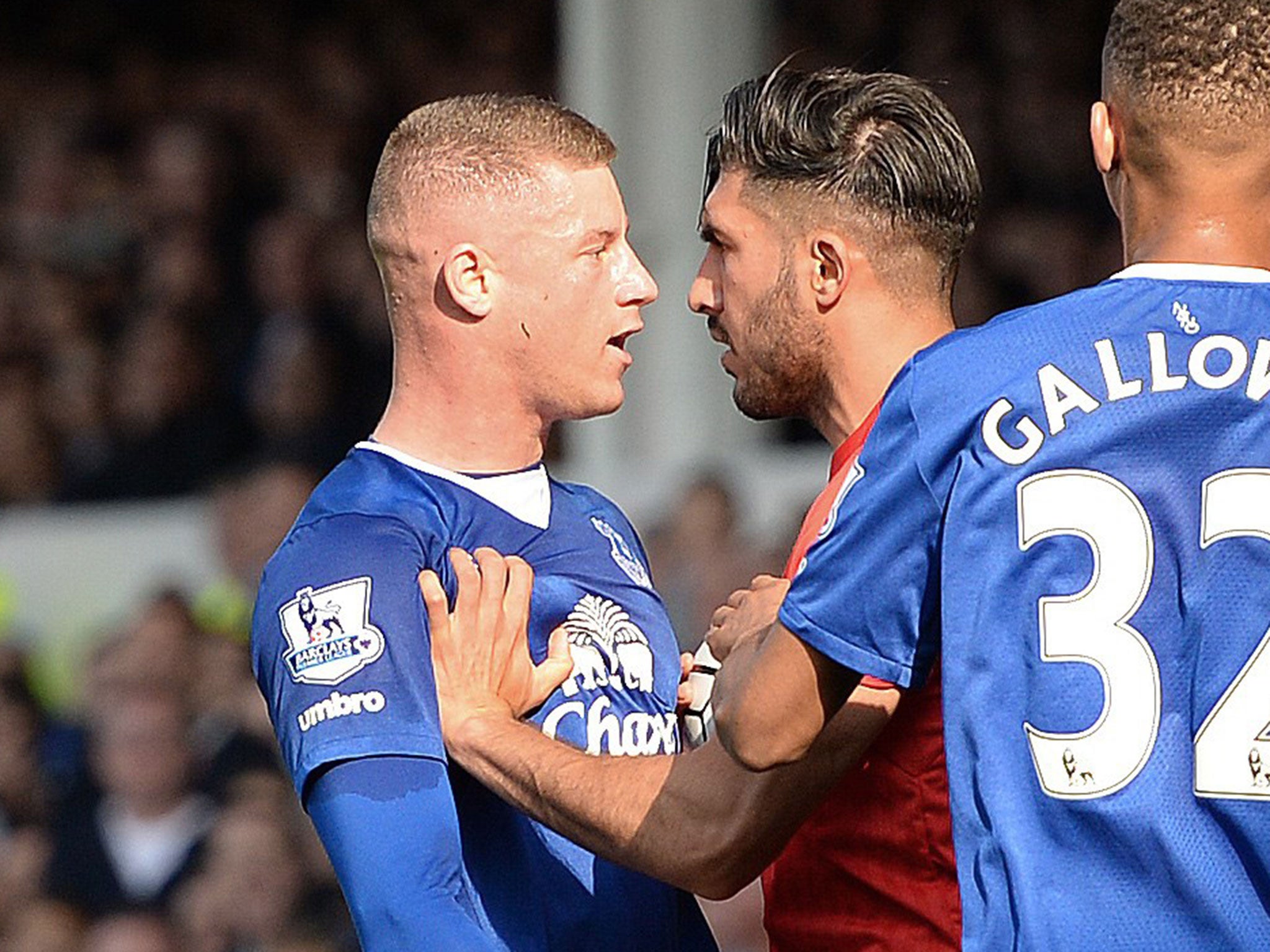 Emre Can squares up to Ross Barkley