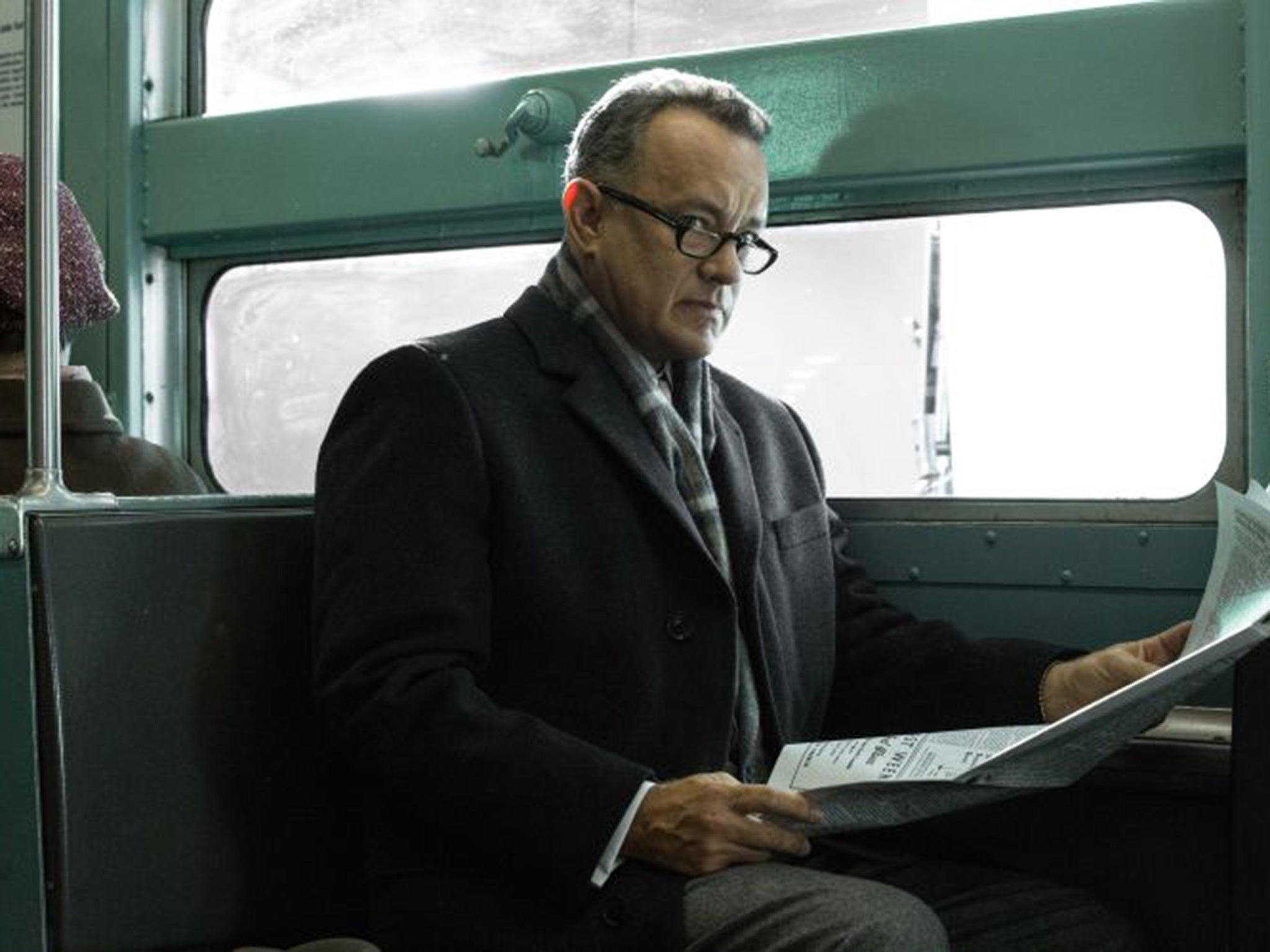 Tom Hanks as lawyer James Donovan in Steven Spielberg’s Bridge of Spies