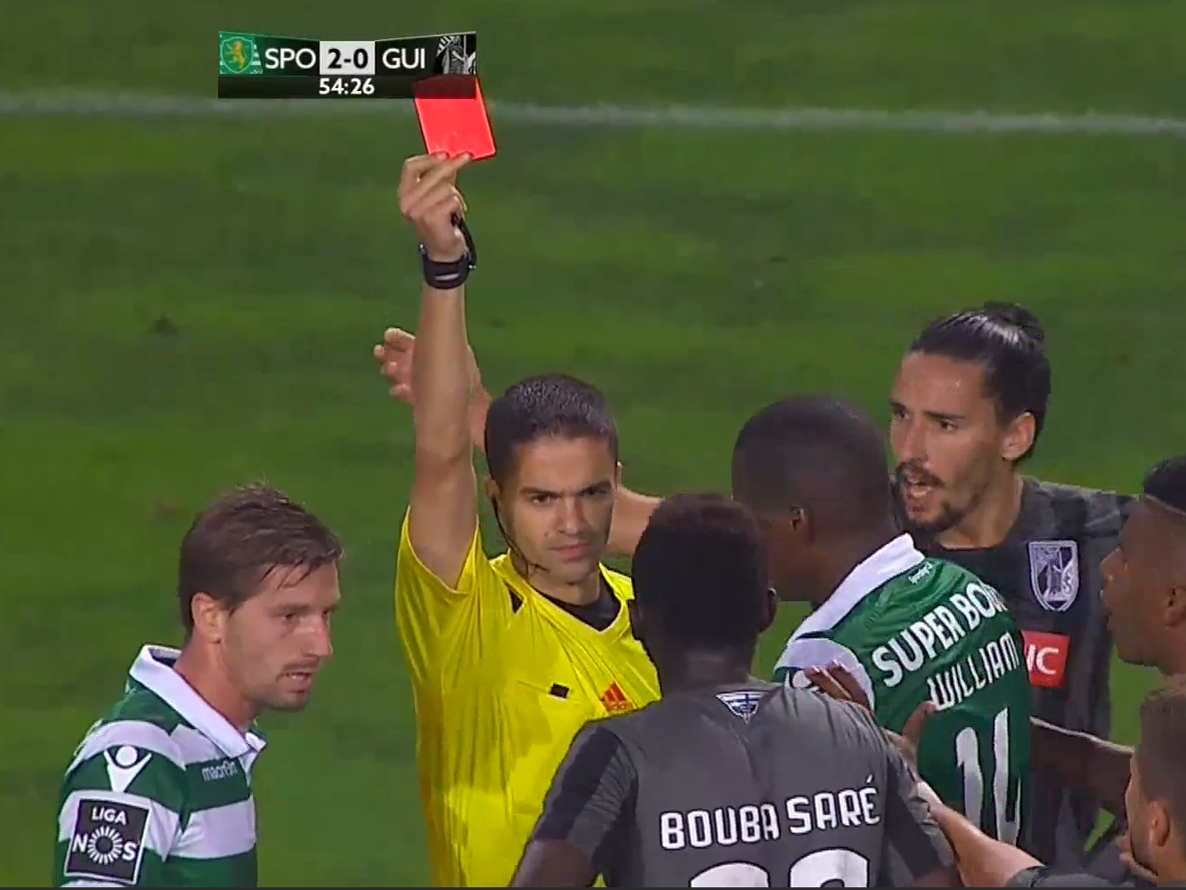 Rookie referee shows red card in 2 minutes