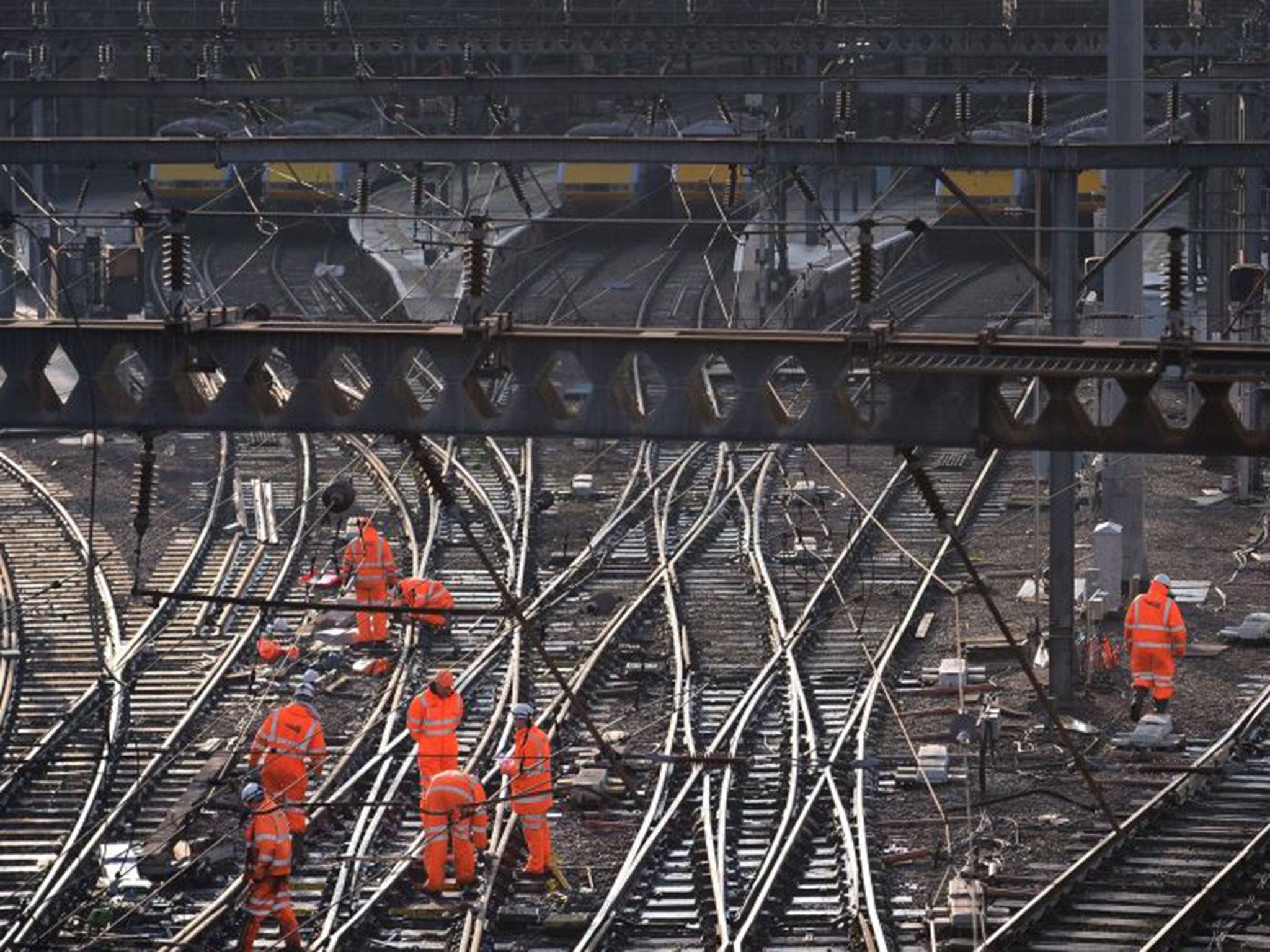 Network Rail looks after 20,000 miles of track and has debts of close to £40bn