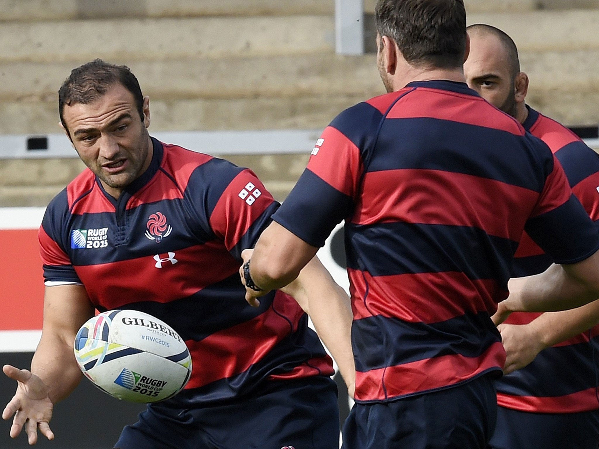 Georgia captain Mamuka Gorgodze in training