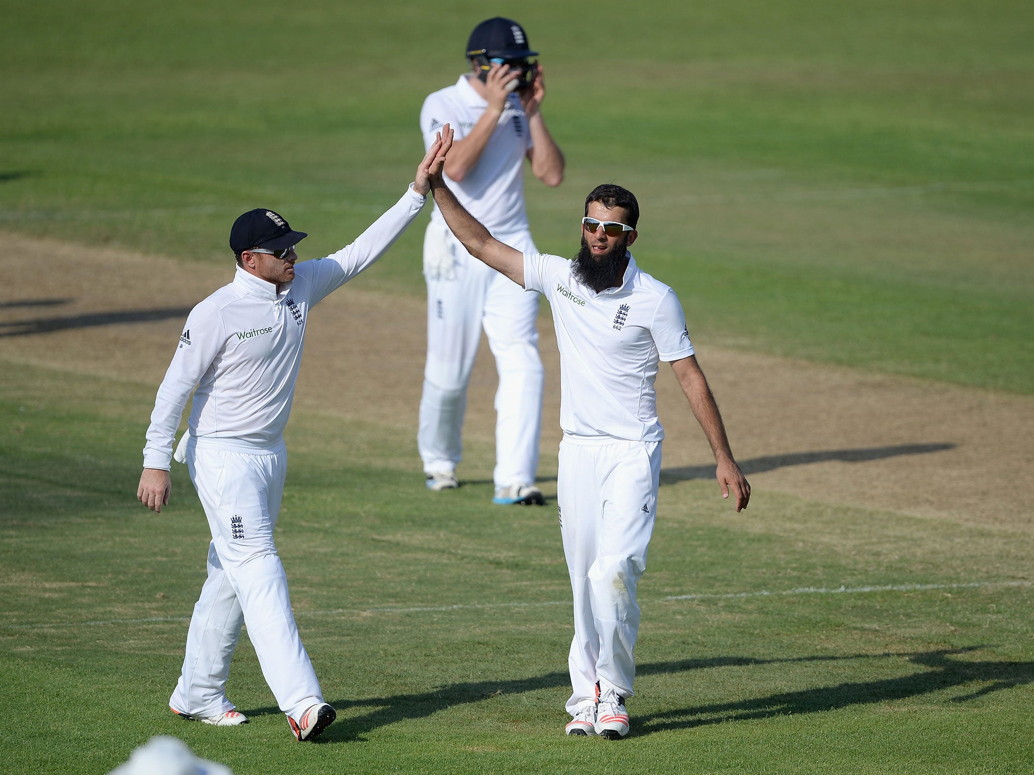 Moeen Ali took three wickets against Pakistan A