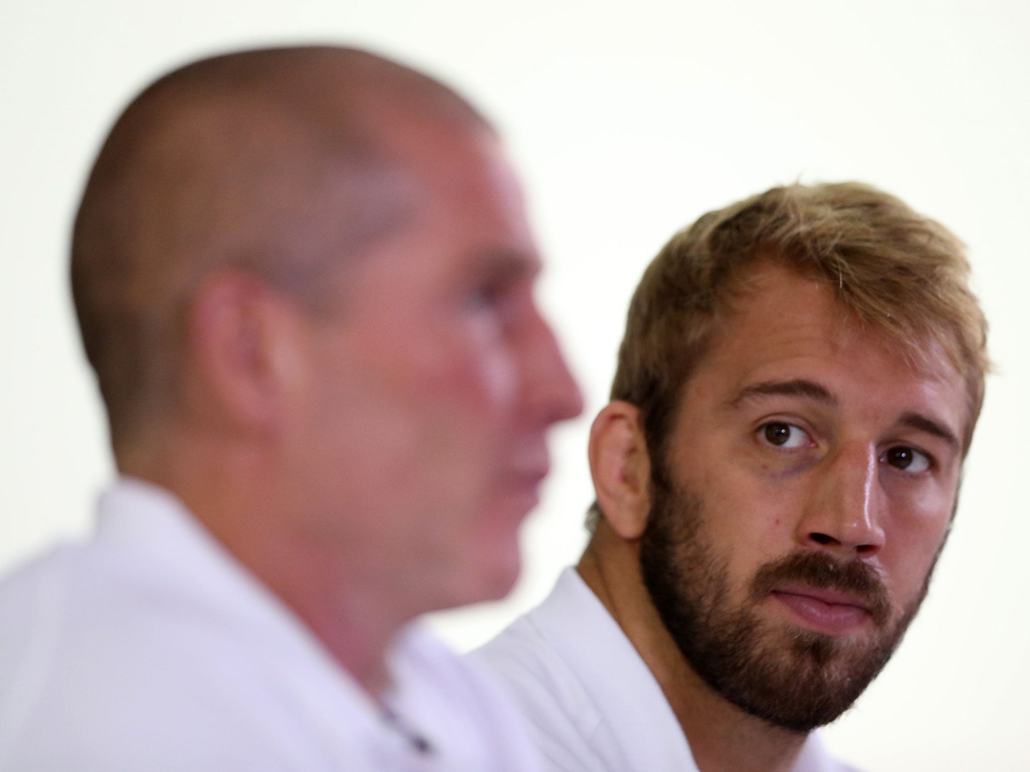 England captain Chris Robshaw and head coach Stuart Lancaster