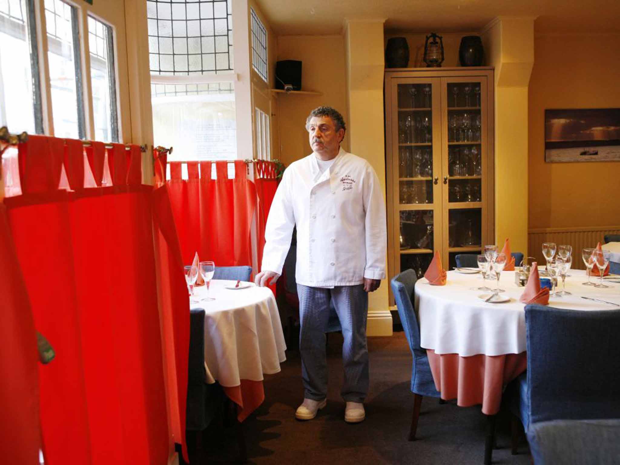 Alessio in his restaurant in Scarborough