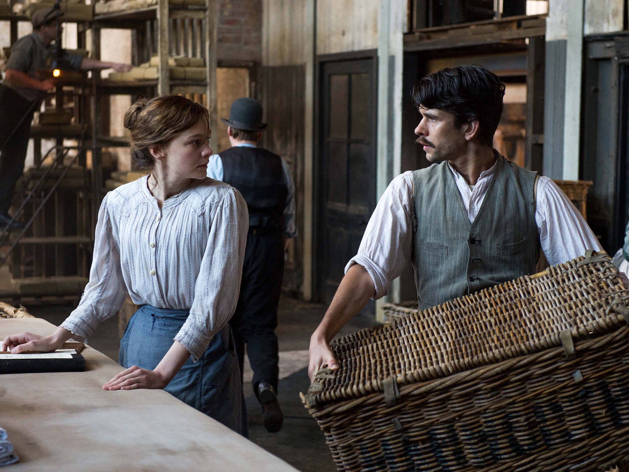 Carey Mulligan and Ben Whishaw in a still from the film