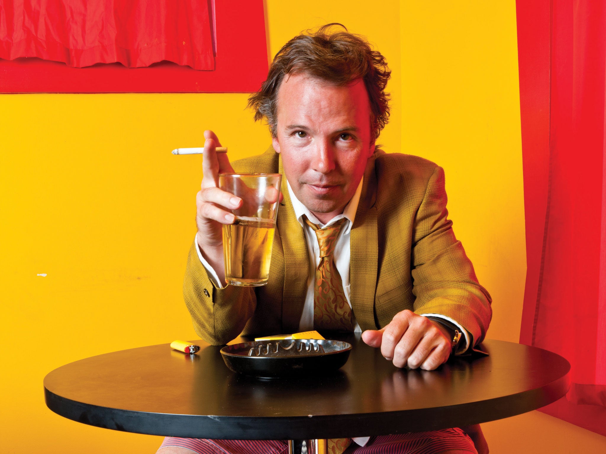 Doug Stanhope plays the part of an aimless, drink-guzzling barfly sage well