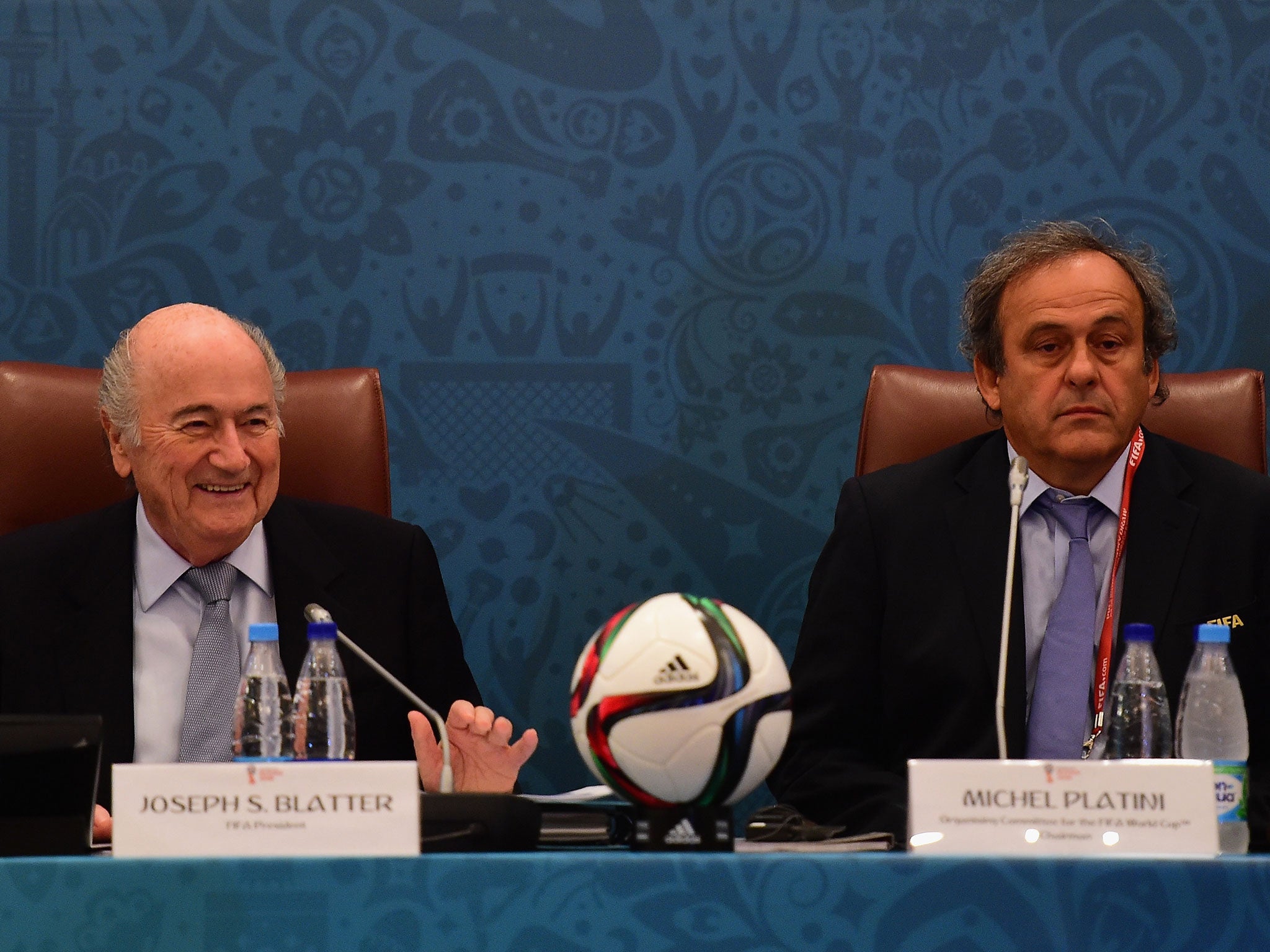 Sepp Blatter and Michel Platini