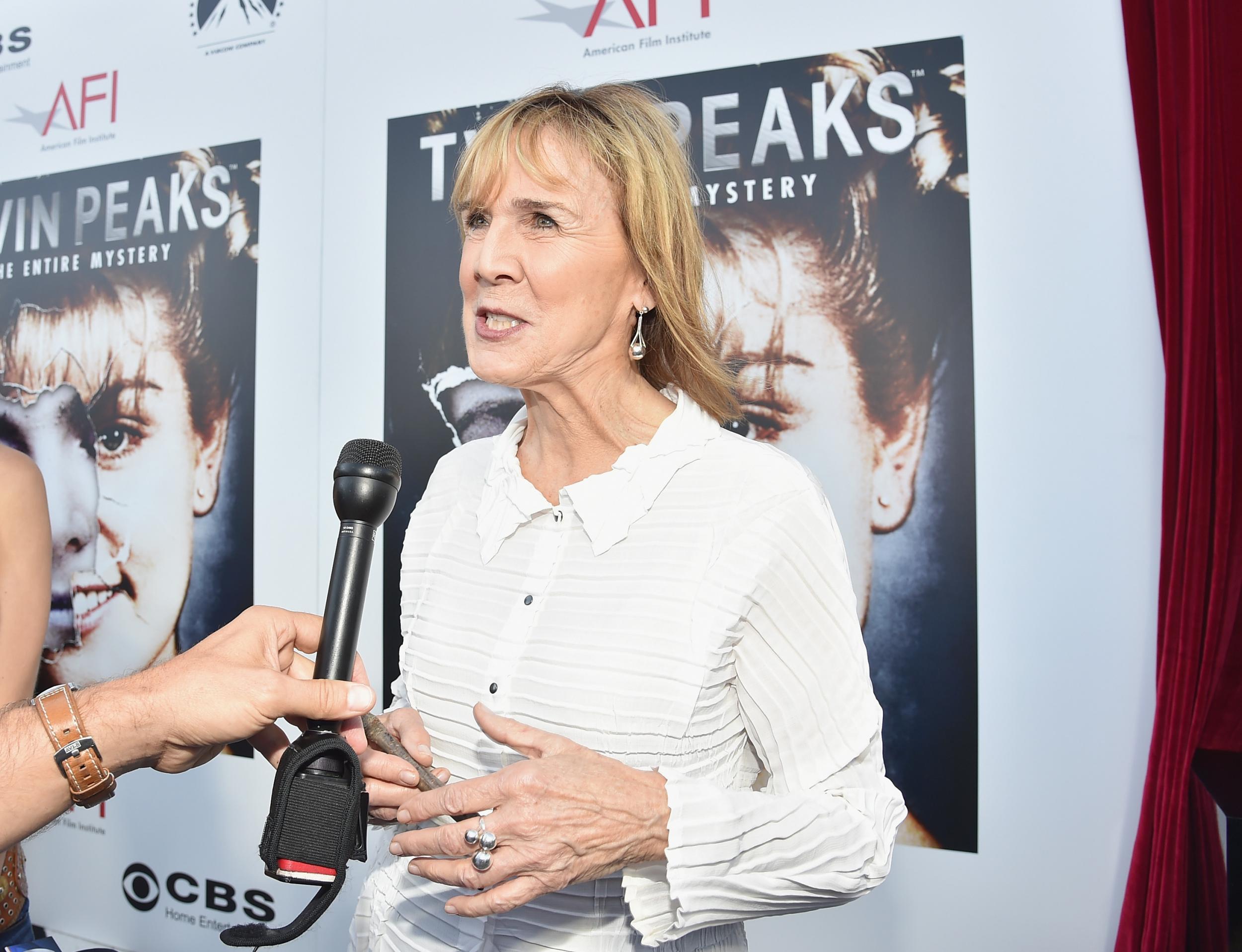 Catherine E. Coulson arrives to The American Film Institute Presents 'Twin Peaks-The Entire Mystery' Blu-Ray/DVD Release