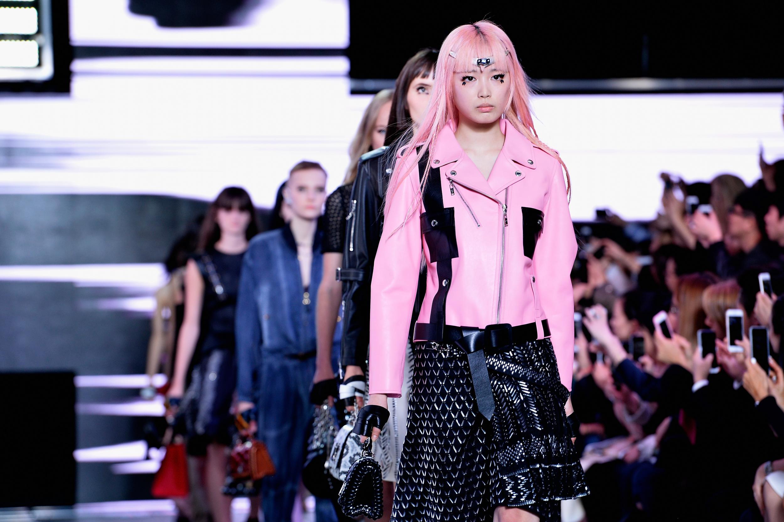 Models walk the runway during the Louis Vuitton show as part of the Paris Fashion Week Womenswear Spring/Summer 2016 on October 7, 2015 in Paris, France.