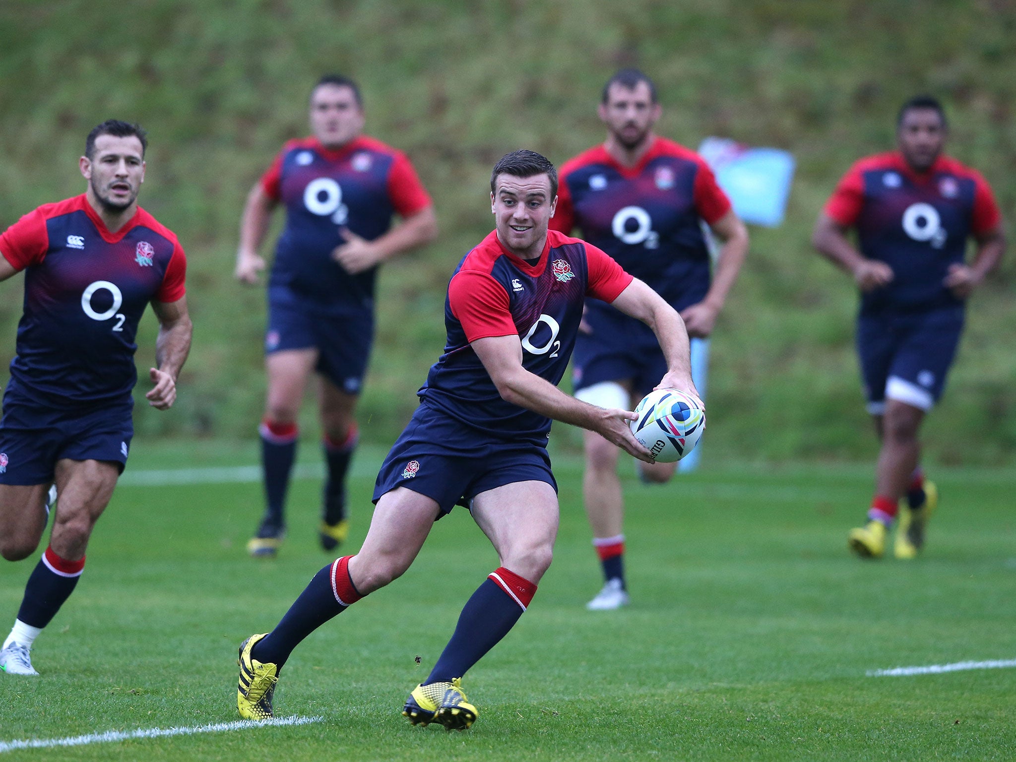 George Ford said it was a relief to get back on the training ground yesterday ahead of Saturday’s dead rubber against Uruguay