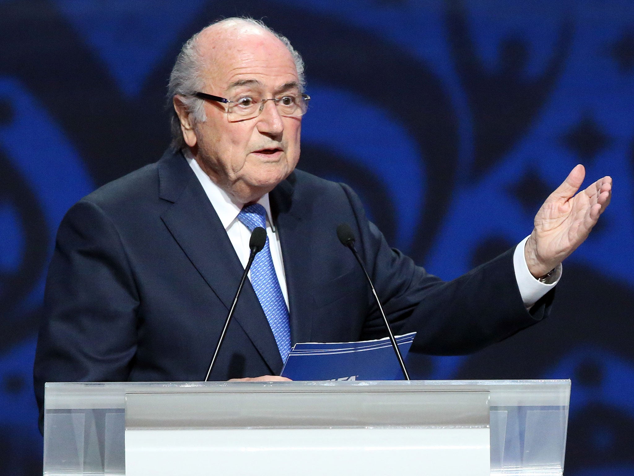 Fifa president Sepp Blatter