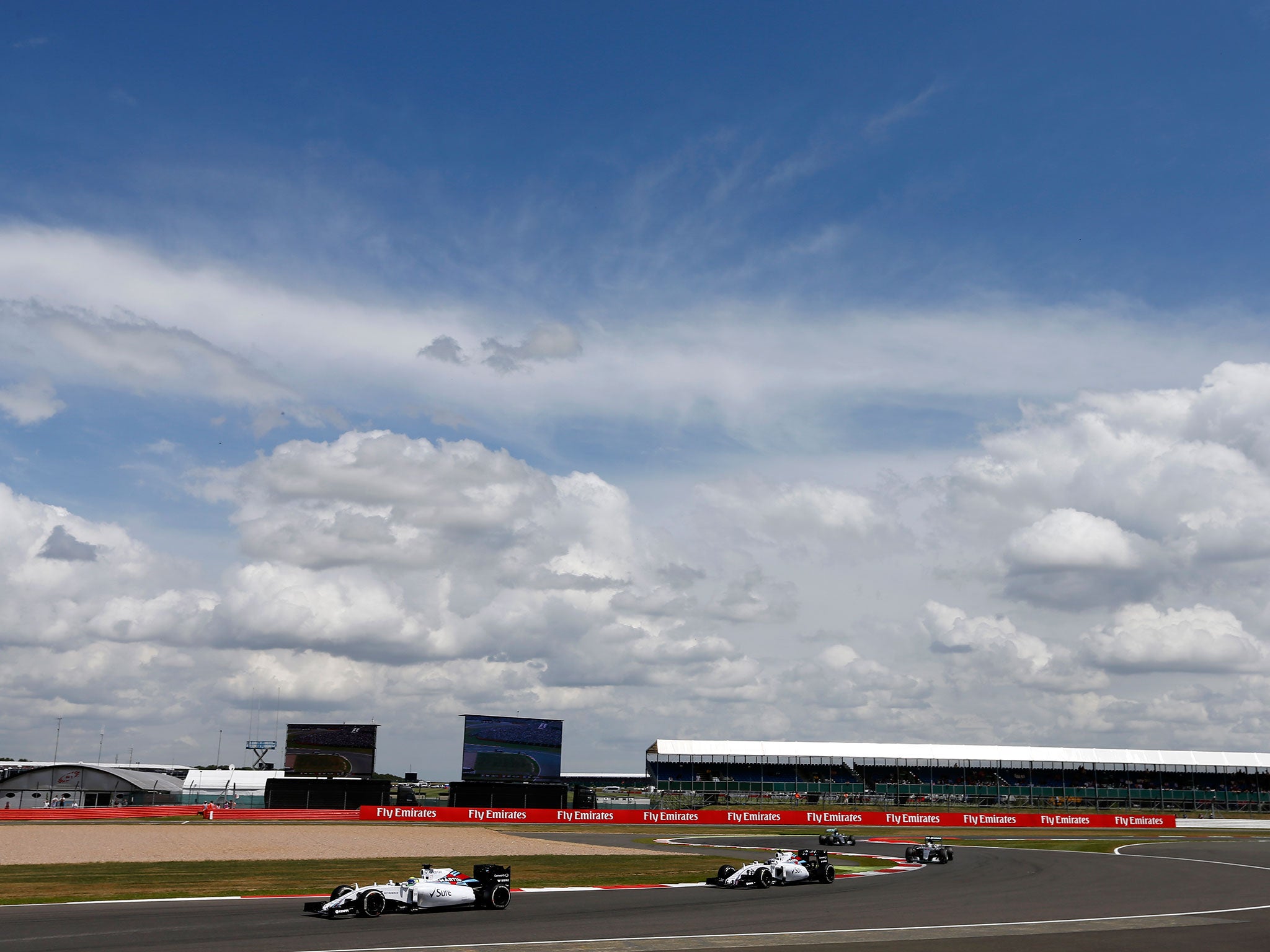 Felipe Massa leads the 2015 British Grand Prix at Silverstone